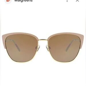 Foster Grant Panama Jack Gold and‎ Brown Cat-Eye Sunglasses